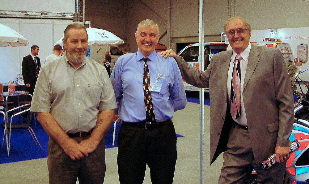 Stuart Histead, Chris Cox, and Andy Lambert at the two show 2005